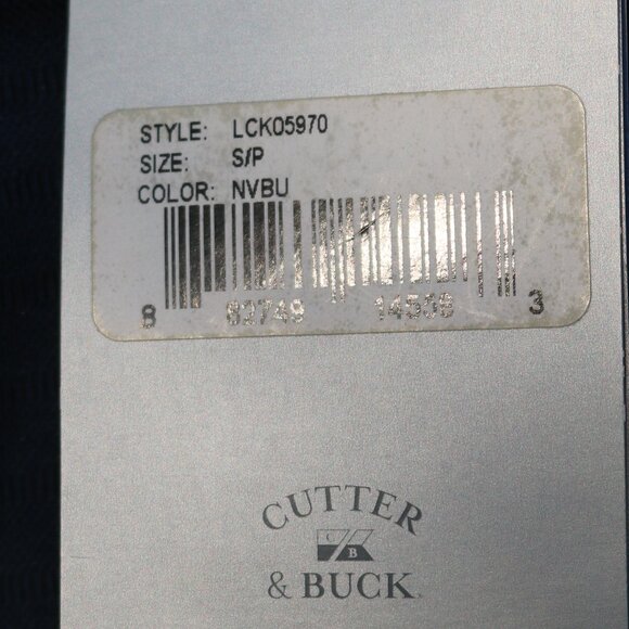 NEW Cutter & Buck Teal Tonal Stripe Dry Tec Embroidered NH Patch Golf Shirt Sz S - Picture 8 of 9